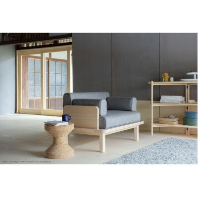 【ふるさと納税】ヒノキのブロックソファ　ラウンジ　TSUYAMA　FURNITURE【1402142】