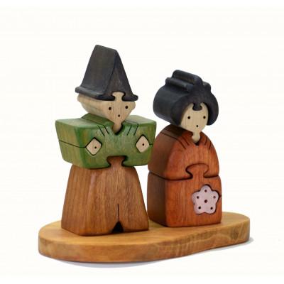 ふるさと納税 河内長野市 立ち雛(小)知育玩具 木製パズル |  | 01