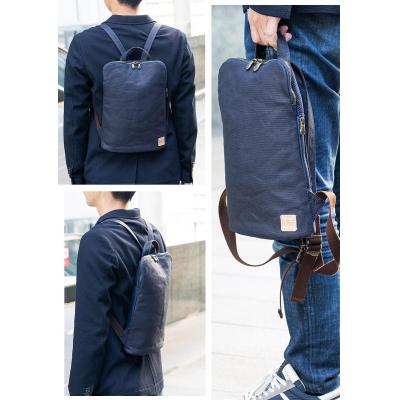 ふるさと納税 京都市 【creareきき】薄マチリュック(藍 / 柿渋染め 帆布) |  | 03