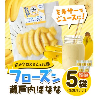 ふるさと納税 笠岡市 フローズン瀬戸内ばなな　P-02