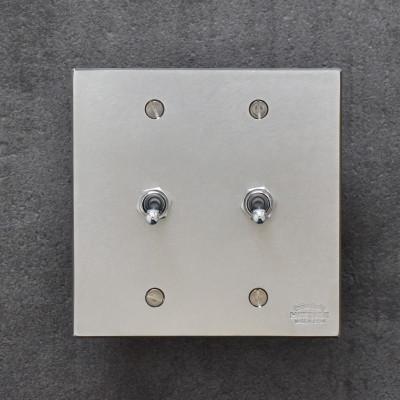 ふるさと納税 木津川市 HITTITEのステンレス製　トグルスイッチE(2口正方形)