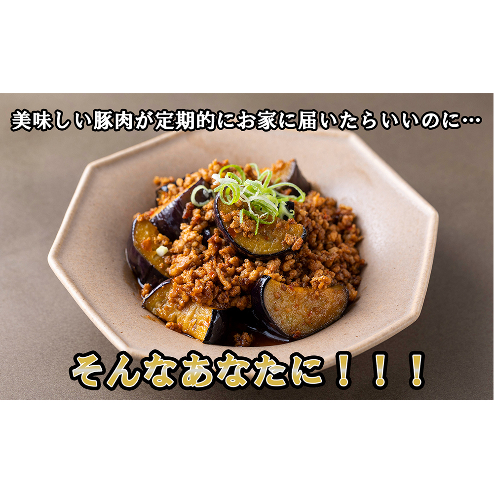＜定期便6回＞ 北海道産 健酵豚 ひき肉 計 1.2kg (全7.2kg)_イメージ2