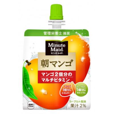 ふるさと納税 長野県 Minute Maid ミニッツメイド 朝マンゴ ゼリー飲料 180gパウチ×12袋パック