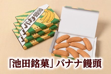 北海道　「池田銘菓」バナナ饅頭　明治時代からの味　バナナ　レストラン饅頭　饅頭　ステーキ