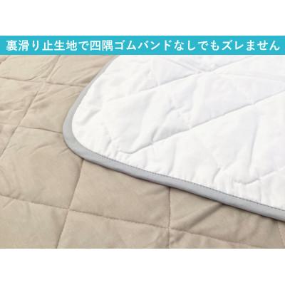 ふるさと納税 泉大津市 置くだけ簡単 やわらかくて気持ちいい　優しい温もり　敷パッド　100×200cm　ベージュ |  | 02