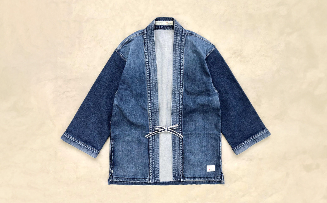 【岡山デニム】“DENTO BLUE”  着物ジャケット [長袖] ／【全3サイズより選択】