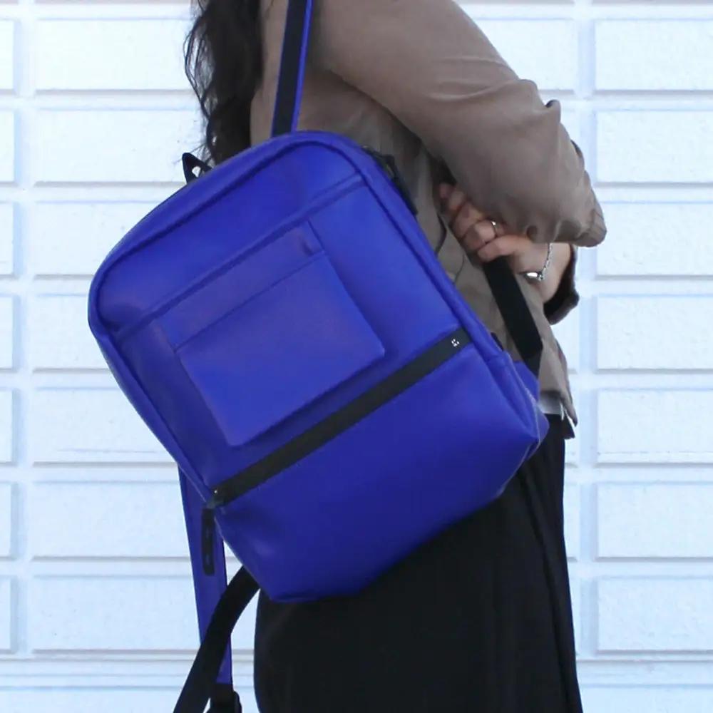 FUKUNARY デイパック 軽量 ミカサ MIKASA バレーボール リュック ブルー バックパック 1泊2日 旅行 出張 ビジネス 通勤 通学 メンズ レディース 日本製 広島市 フクナリー M0