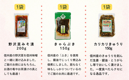 信州の漬物セット 【9種類】 野沢菜漬物 つけもの Bl-002