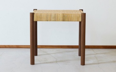 籐編みのスツール ウォールナット 林蔵 wood furniture | 椅子 スツール 椅子 スツール 椅子 スツール 椅子 スツール 椅子 スツール