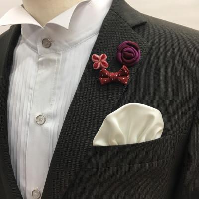 ふるさと納税 泉南市 ●ラペルピン3個セット【レッド系】 |  | 02