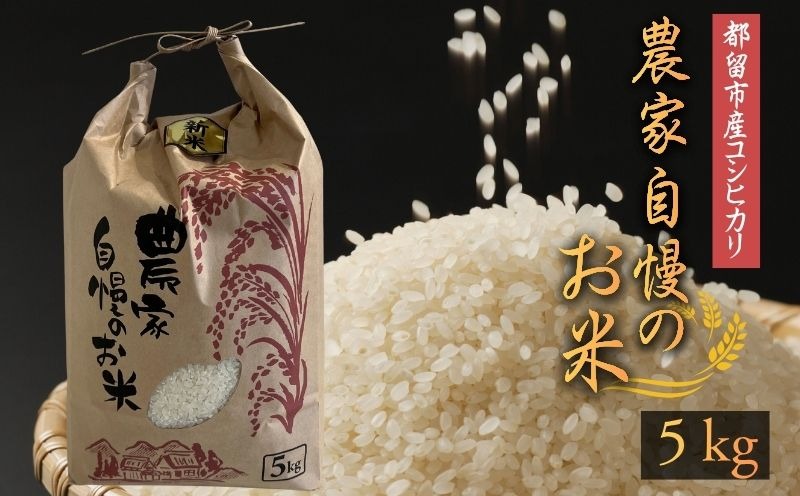  令和7年産　都留市産コシヒカリ（5kg）KD001｜米 新米 こしひかり お米