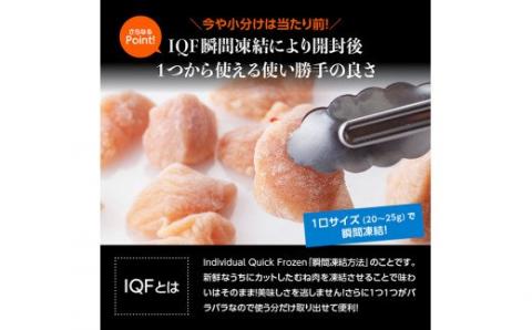 宮崎県産 若鶏 むね肉 切身 2.5kg (250ｇ×10袋)【 国産 九州産 鶏肉 肉 とり ムネ肉 小分け カット済み 】