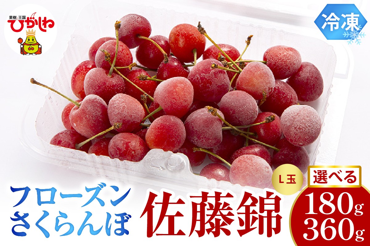 
                  ≪内容量が選べる≫　フローズンさくらんぼ「佐藤錦」 L玉 180g入【1パック・2パック】 有限会社佐藤錦提供 山形県 東根市 hi029-036-o
                