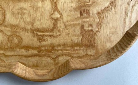 木製 トレー お盆 無垢材 天然 素材 タモ玉杢 トレイ 和風 おぼん テーブル コーディネート フラワーベース インテリア キッチン 雑貨 市川木工 藤枝家具 木材 木工 おしゃれ 家具 雑貨 イン