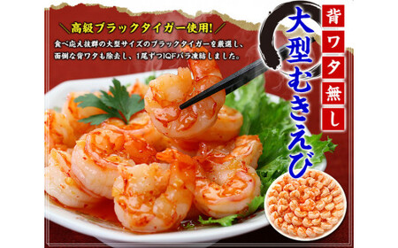えび 高級ブラックタイガー 約1kg  [024-a040_fn] エビ 海老