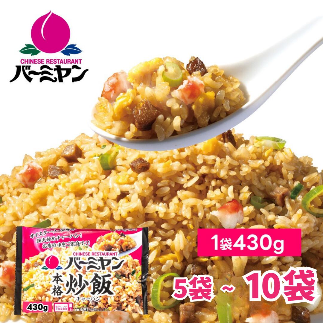 【ふるさと納税】バーミヤン 本格炒飯 430g × 5食 セット チャーハン 炒飯 冷凍 食品 惣菜 すかいらーく 冷凍食品 簡単調理 レンジ調理 中華 おうち中華 家庭用 惣菜 ごはん 時短調理 簡単 時短 電子レンジ レンジ 便利 冷凍惣菜 手軽