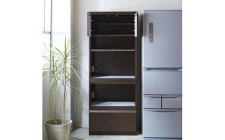 （ホワイト柾目）【開梱設置】 レビュー キッチンボード 幅70cm 耐震 食器棚 キッチン収納 ダイニングボード 完成品 スリム 大川家具 日本製