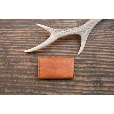 ふるさと納税 対馬市 対馬のイノシシ革　選べる名刺入れ　こげ茶色 |  | 02