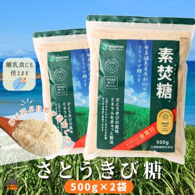 ふるさと納税 徳之島町 【ポストイン配送】ミネラルをぎゅっと製法 さとうきび糖 素焚糖(すだきとう)(500g×2袋)