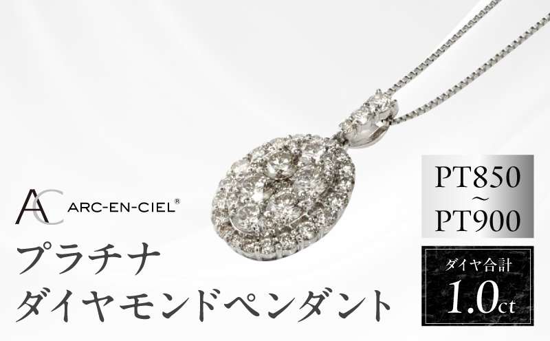 アルカンシェル プラチナダイヤペンダント（計 1.0ct）【鑑別書付き ジュエリー プレゼント ギフト ファッション アクセサリー 贈り物 贈答 お祝い 記念日 大阪 泉佐野 大阪府 泉佐野市】