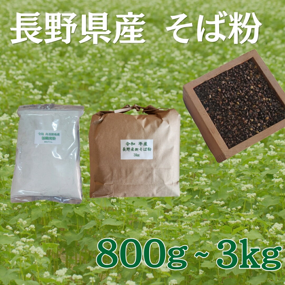 【ふるさと納税】長野県産そば粉 800g/3kg | 蕎麦粉 そば 蕎麦 そば打ち そば材料 信州そば