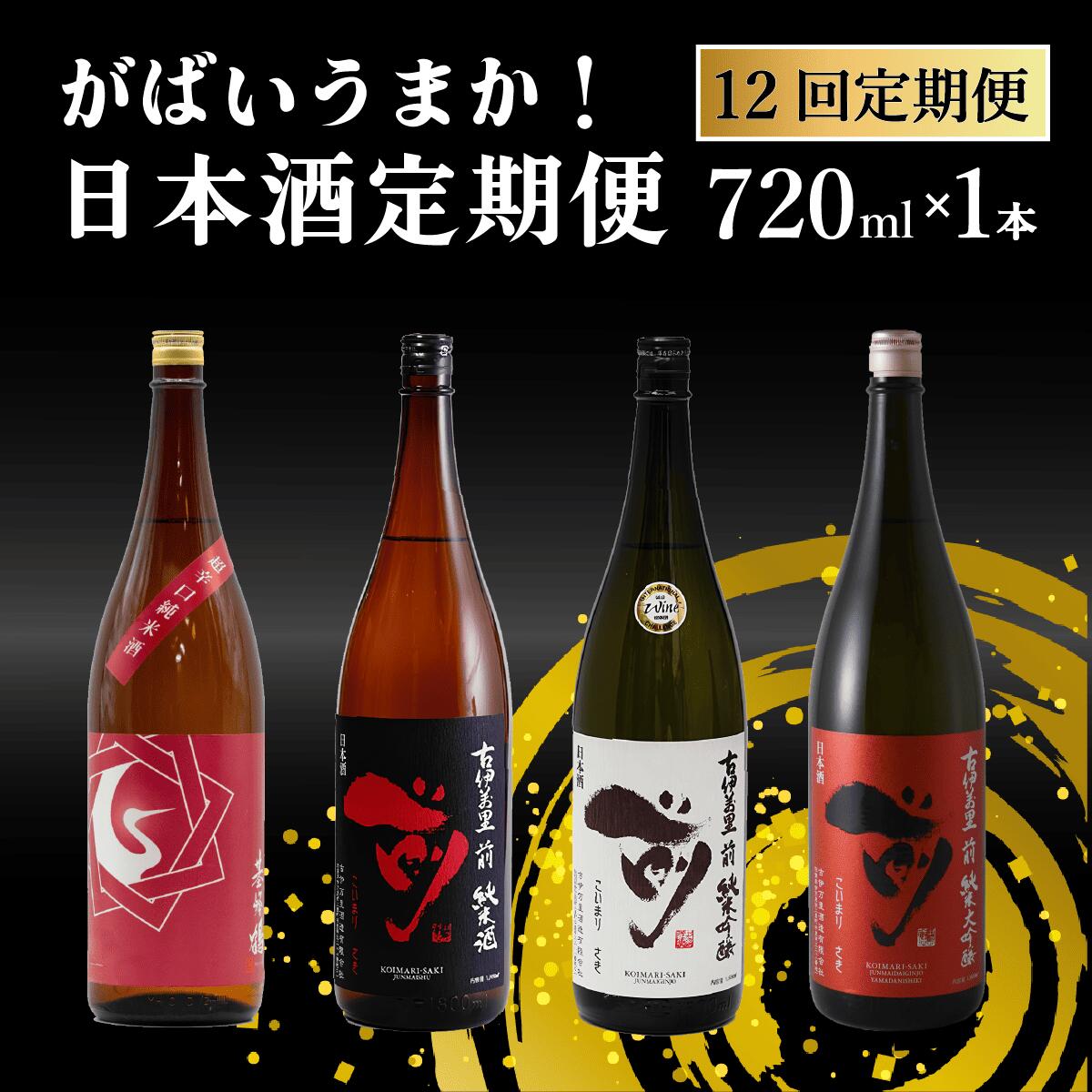【ふるさと納税】佐賀 の がばいうまか 日本酒 定期便 720ml 12回 各種 純米酒 純米吟醸 純米大吟醸 飲み比べセット 佐賀県 九州【井上酒店】古伊万里 前 喜峰鶴 ファーストクラス採用酒 酒 セット 110000円 11万円 S110-2