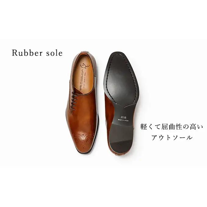 革靴 ビジネスシューズ パティーヌ 茶 102 国産 革靴 26.5cm