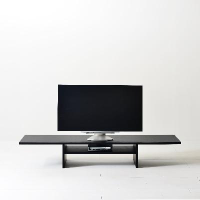 ふるさと納税 大川市 幅150ブラックテレビボード/konoji/薄型テレビ台　ローボード　文机 パソコンデスク