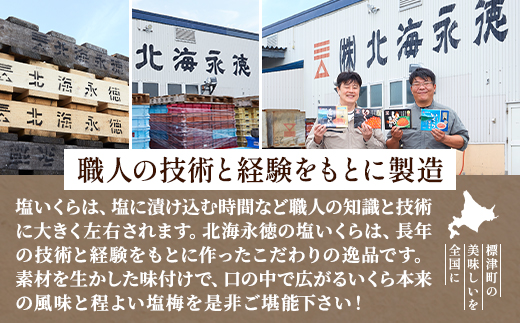 【令和7年新物】北海道産塩いくら　250g×1パック【配送不可地域：離島】【1709818】