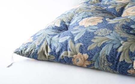 「現代の名工」「技能グランプリ・日本一」に輝く職人の手作りによる、化学素材に頼らない、天然素材「綿100%」の眠りの質を！「名工の敷布団」ベッドに敷くタイプ3kg【ブルー】ふとん工房ねむねむ