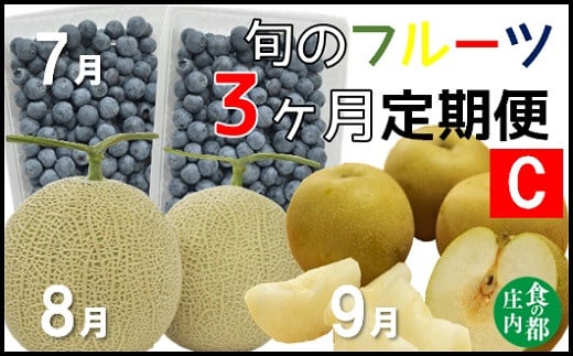
            食の都庄内　《7・8・9月お届け-C》旬のフルーツの3ヶ月定期便
          