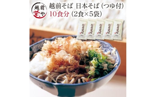 
越前そば 生蕎麦 10食つゆ付き【そば 越前蕎麦 贈り物 熨斗 冷蔵 たからや商店】[A-088015]
