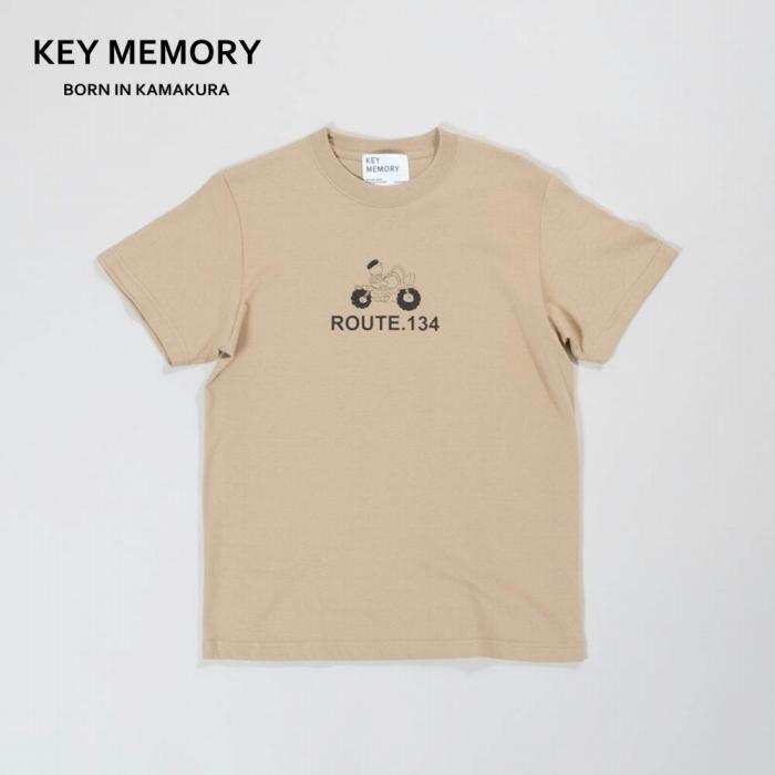 《2》【KEYMEMORY 鎌倉】ルート134イラストTシャツ BEIGE