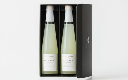 Yuzu Awa（ゆず果汁入り炭酸飲料）2本セットGift Box / 佐賀県 / 川原食品株式会社 [41AABD004]