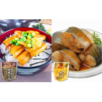 ふるさと納税 根室市 あなご蒲焼き風&amp;さばの味噌煮セット A-09104
