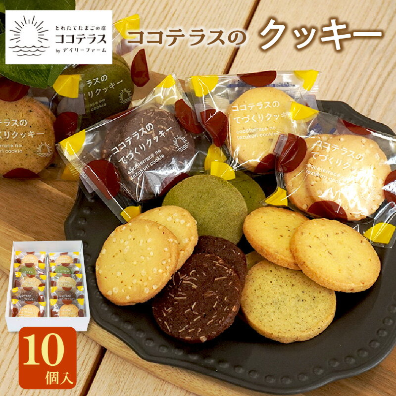 【ふるさと納税】ココテラスのクッキー 【10個】 のし対応 洋菓子 焼き菓子 子どものおやつ おやつ 卵 ティータイム ギフト 手土産 こだわりスイーツ デザート ココテラス 母の日 父の日 送料無料