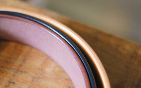 【minca】幅40mmベルト/38インチ  栃木レザーの希少な「ハーネスレザー」使用の贅沢な1枚革のレザーベルト オイルタイプ/キャメル/HL-B03/CAMEL　614