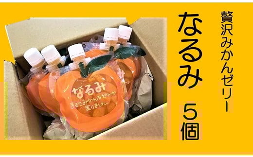 濃厚 果肉たっぷり みかんゼリー「なるみ」5個 おやつ デザート スイーツ