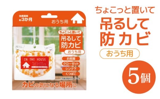 
防カビ ちょこっと置いて吊るして防カビ（おうち用）5個 カビ予防 部屋 クローゼット 靴箱
