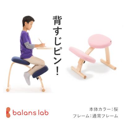 ふるさと納税 美濃市 バランス イージー 通常フレーム バランスチェア 学習椅子 日本製 [桜]