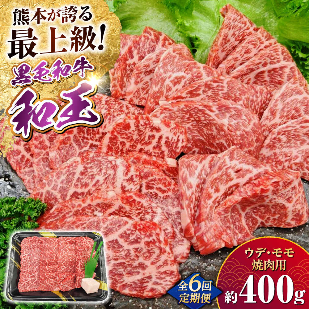 【ふるさと納税】【全6回定期便】熊本県産 A5等級 黒毛和牛 和王 ウデ・モモ 焼肉用 約400g 計約2.4kg【帝神志方ミート 株式会社】[AYCH026] 牛 肉 焼き肉 バーベキュー A5 和牛 国産 熊本 九州 定期便