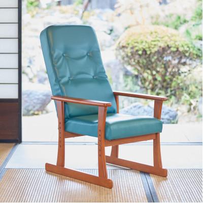 ふるさと納税 富田林市 高座椅子 5322 グリーン 座面高410mm 座面高さ調節可能 リクライニング【KIOF】 |  | 01