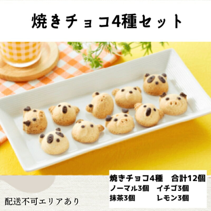 【ふるさと納税】焼きチョコ 4種セット[ スイーツ 洋菓子 焼菓子 チョコレート ショコラ 支援 社会貢献 グルテンフリー ]　 おやつ さっくり食感 ベイクドチョコ 小麦粉不使用