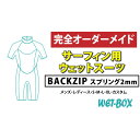 【ふるさと納税】サーフィン用ウェットスーツ (BACKZIP)スプリング 2mm