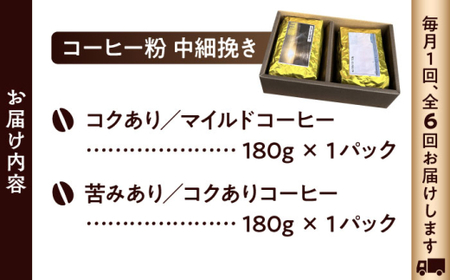 【全6回定期便】 【コーヒー粉 中細挽き】葉山スペシャル珈琲豆アソートセット 2パック入り コーヒー粉 珈琲豆 コーヒー【Cafetier】[ASAD016]