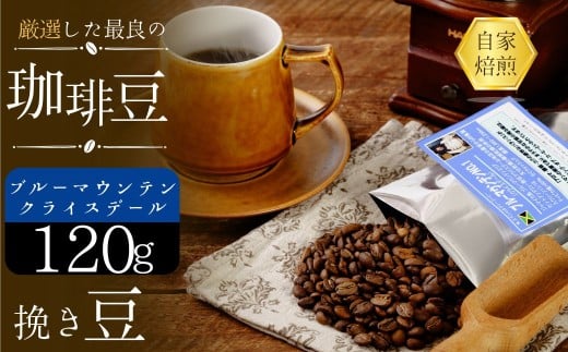 珈琲豆　ブルーマウンテン・クライスデール No1【挽き豆】【ブルーマウンテン 珈琲豆 クライスデール No1 ジャマイカ 挽き豆 ティピカ種 甘さ コク 余韻 美味しさ 樽詰め 輸入珈琲 自家焙煎 厳選生豆 プレミアムコーヒー 高級豆 ブルーマウンテンエリア クライスデール農園 焙煎豆 新鮮珈琲 挽きたて】