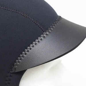 キャップ 2×1mm ブラックジャージ ダブサーフィングウェットスーツ つば付き ストレッチ素材 動きやすい 防寒 ブラック 黒 平塚市 神奈川県 XL