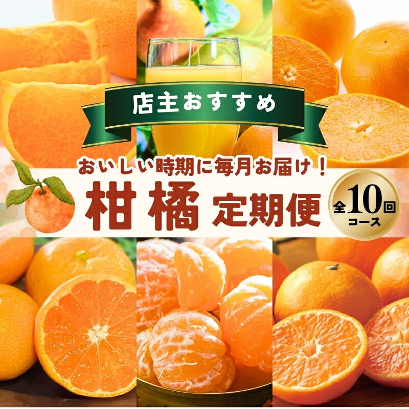 【ふるさと納税】 柑橘 定期便 石本果樹園 店主おすすめの柑橘セットを毎月お届け！【全10回】 / フルーツ 果物 くだもの 柑橘 フルーツ定期便 くだもの定期便 定期便 みかん ミカン 温州みかん せとか カラマンダリン 産地直送 旬 人気 おすすめ 三重県 紀宝町