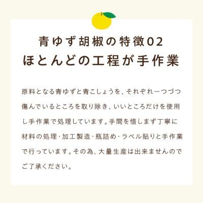 ふるさと納税 関市 FAN100選!! 「ゆずの里上之保」 旨さやみつき!万能調味料 青ゆずこしょう 2個 |  | 02