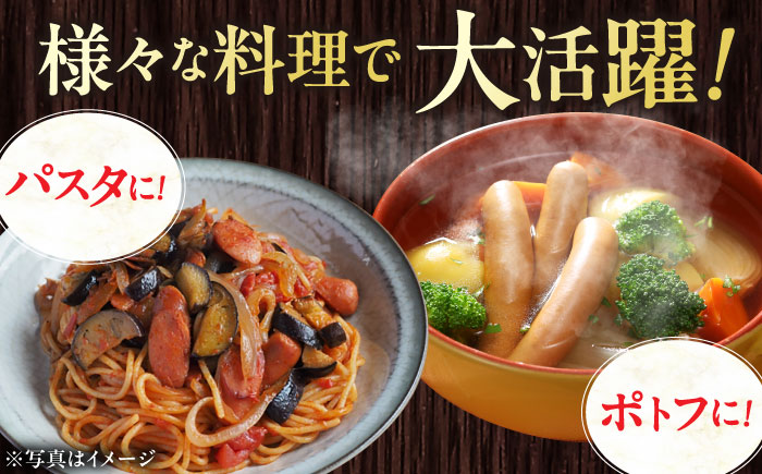 【全12回定期便】【結着剤・発色剤・保存料不使用】 放牧豚 粗挽きウィンナー  2パック（500g/パック）《厚真町》【ファーマーズファクトリー株式会社】 ソーセージ ウインナー チョリソー 粗挽き 